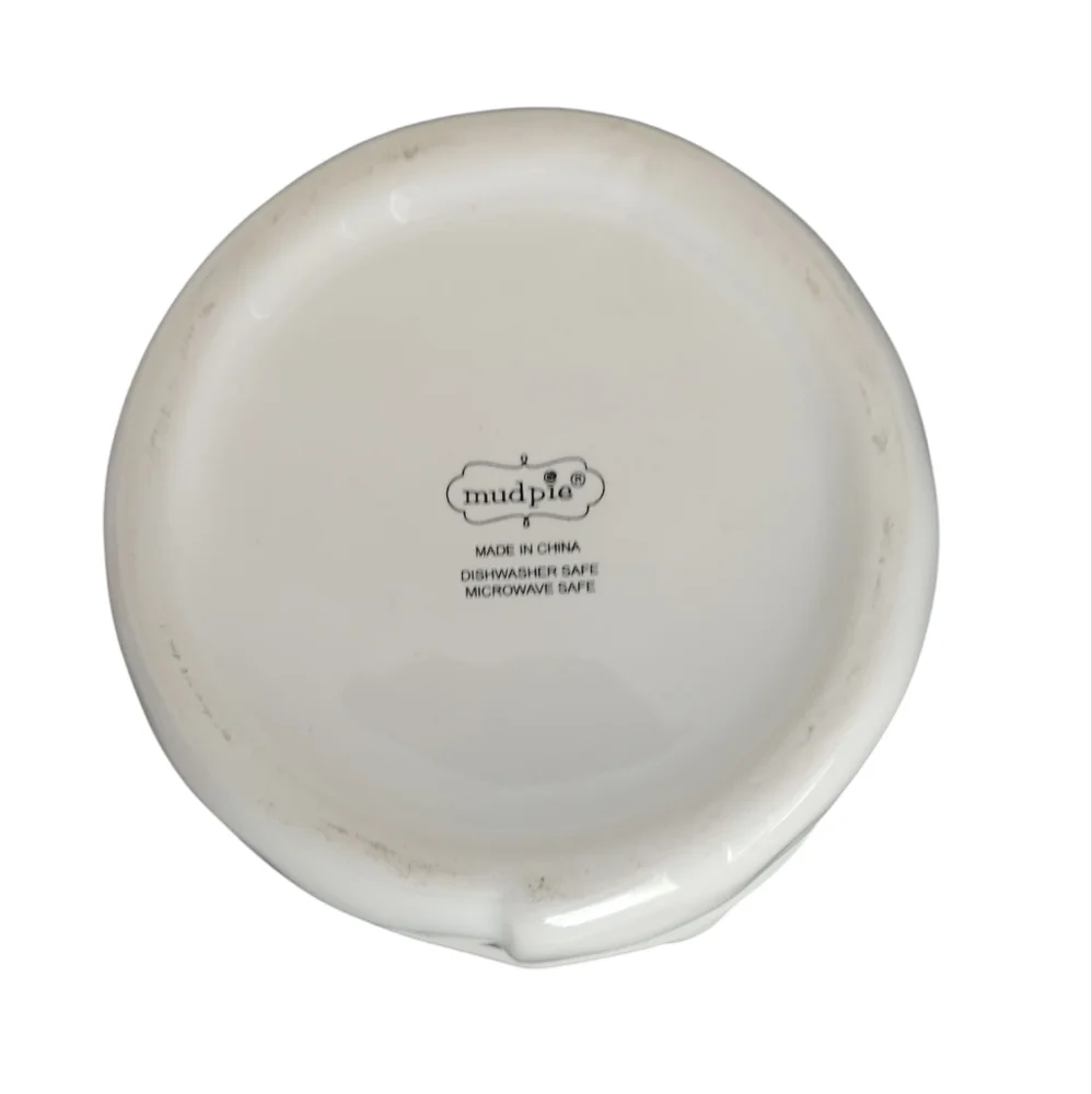 Mud Pie Ceramic Olive Bowl Set with Black Spoon NWT